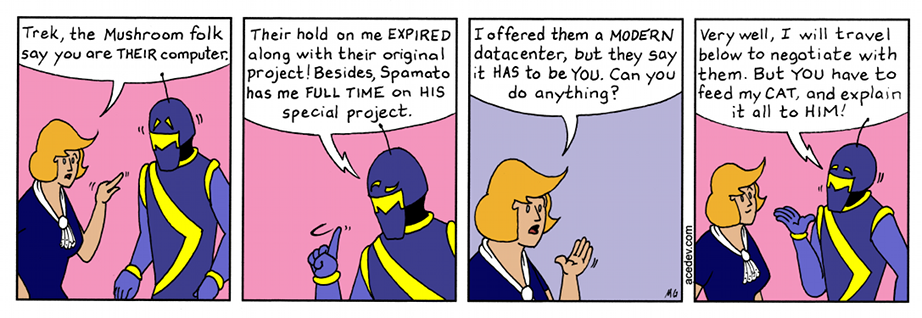 acedev comic, webcomic for Wednesday 24 Jan 2018
